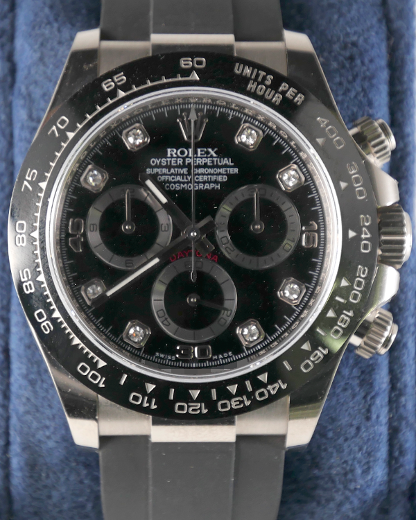 2020 Rolex Cosmograph Daytona 40MM Black Dial Oysterflex Strap (116519LN)