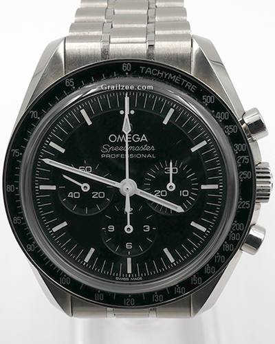 2022 Omega Speedmaster Professional Moonwatch 42MM Black Dial Steel Bracelet (310.30.42.50.01.002)