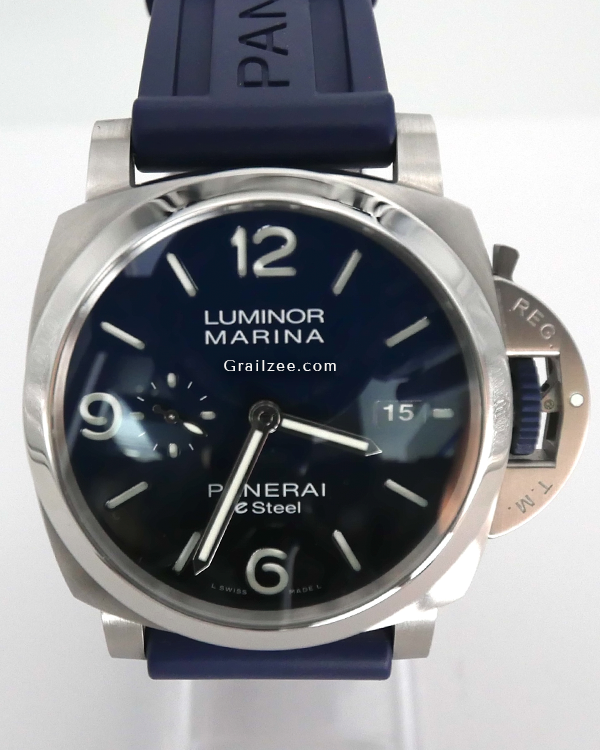 2022 Panerai Luminor Marina 44MM Blue Dial Rubber Strap (PAM01157)