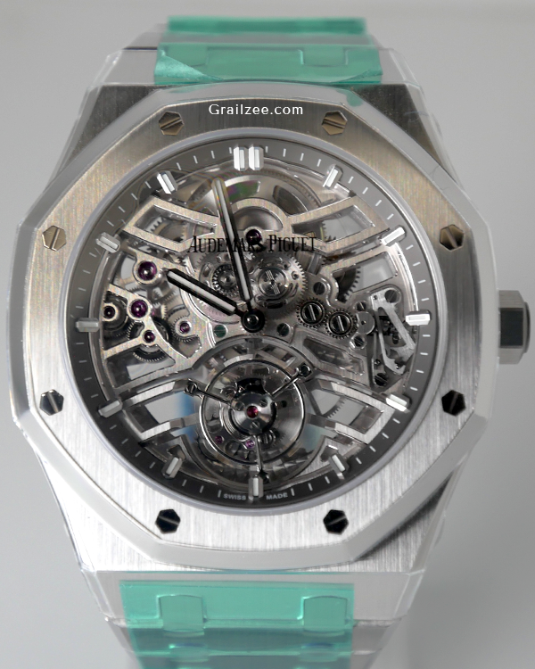 Audemars Piguet Royal Oak Selfwinding Flying Tourbillion Openworked "50th Anniversary" 41MM Skeleton Dial Steel Bracelet (26735ST.OO.1320ST.01)