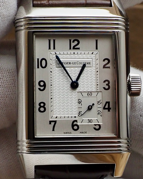 Jaeger-LeCoultre Reverso 46.5x29.25MM Silver Dial Leather Strap (240.8.14/Q3018420)