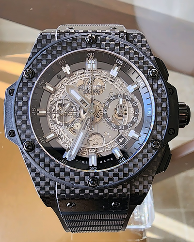 Hublot King Power 48MM Skeleton Dial Rubber Strap (701.QX.0140.RX)