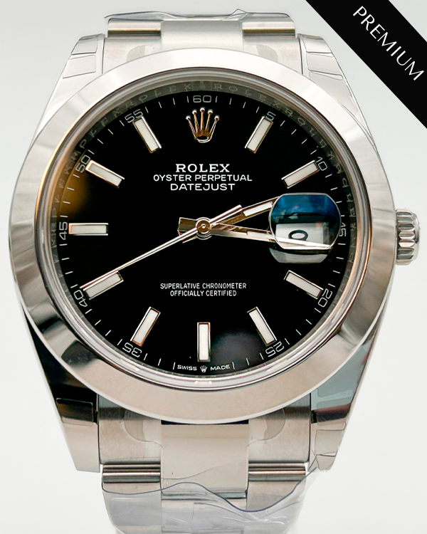 2023 Rolex Datejust 41 Oystersteel Black Dial (126300)