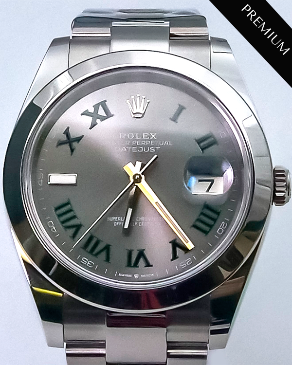 2023 Rolex Datejust 41 Wimbledon Oystersteel Slate Dial (126300)