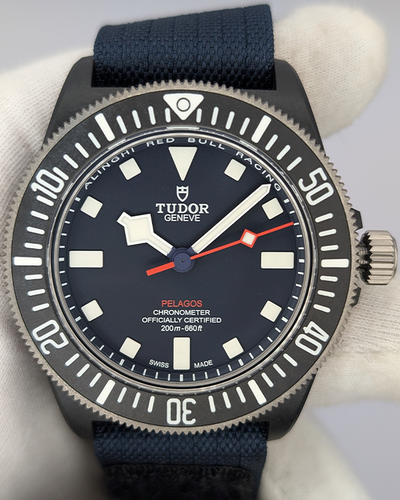 2024 Tudor Pelagos FXD "Alinghi Red Bull Racing Edition" 42MM Blue Dial Textile Strap (25707KN)