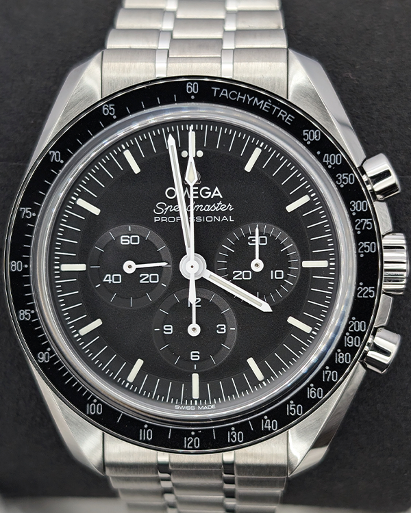 2024 Omega Speedmaster Professional Moonwatch 42MM Black Dial Steel Bracelet (310.30.42.50.01.002)