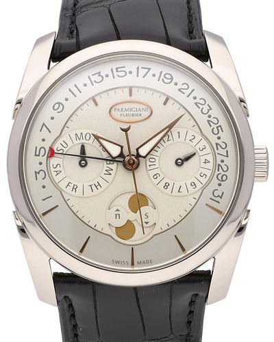 2024 Parmigiani Fleurier Tonda Quator 40MM Silver Dial Leather Strap (PFC272-1202400-HA1441)