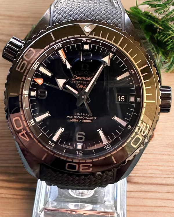 2017 Omega Seamaster Planet Ocean 600M 45.5MM Black Dial Rubber Strap (215.92.46.22.01.001)