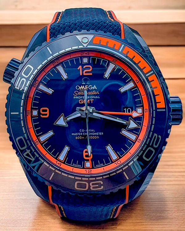 2020 Omega Seamaster Planet Ocean 600M Big Blue 45.5MM Blue Dial Rubber Strap (215.92.46.22.03.001)