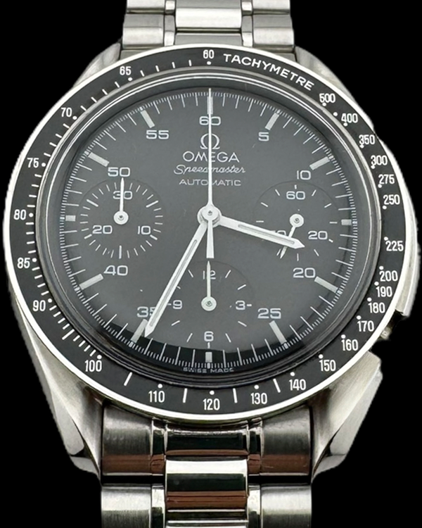 No Reserve - Omega Speedmaster Reduced 39MM Black Dial Steel Bracelet (3510.50.00)