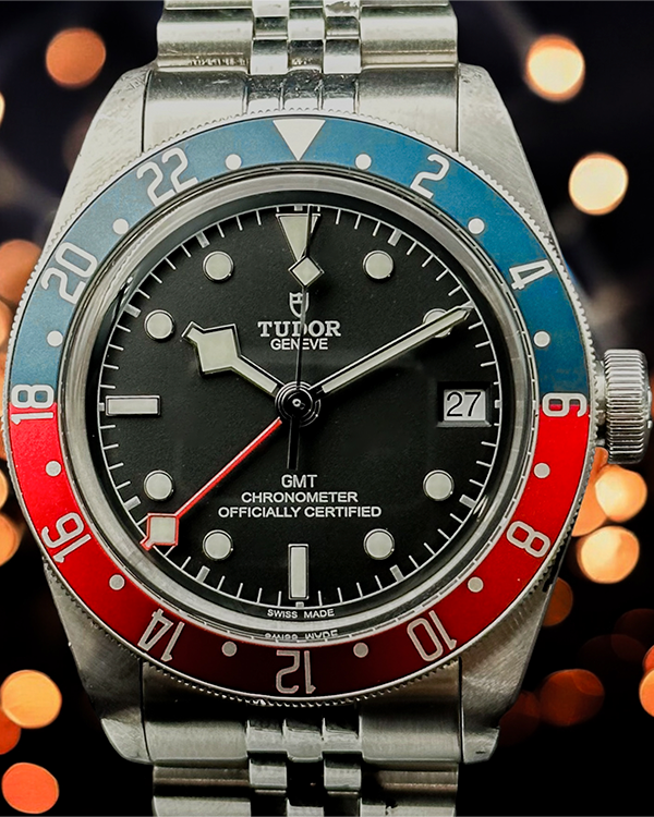 2021 Tudor Black Bay GMT "Pepsi" 41MM Black Dial Aftermarket Steel Bracelet (79830RB)