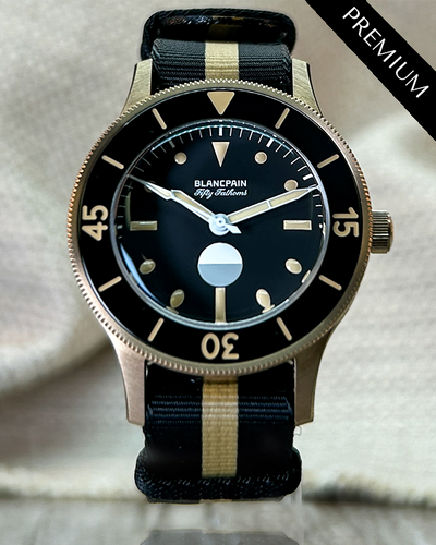 2024 Blancpain Fifty Fathoms "70th Anniversary Act 3" Limited Edition 41.3MM Black Dial Textile Strap (59015630 NANA)