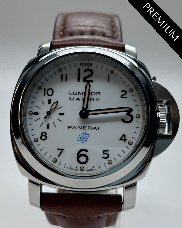 2020 Panerai Luminor Marina White Dial Steel Leather Manual Set 44MM (PAM00660)