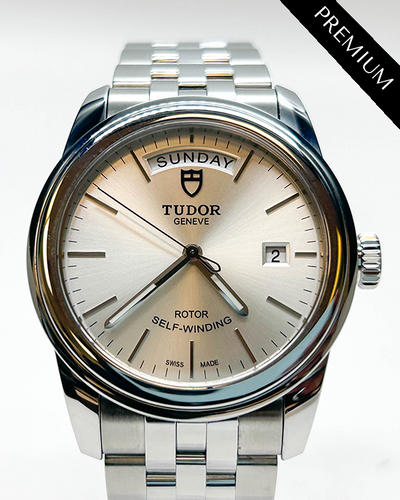 Tudor Glamour Day-Date 39MM Silver Dial Steel Bracelet (56000)