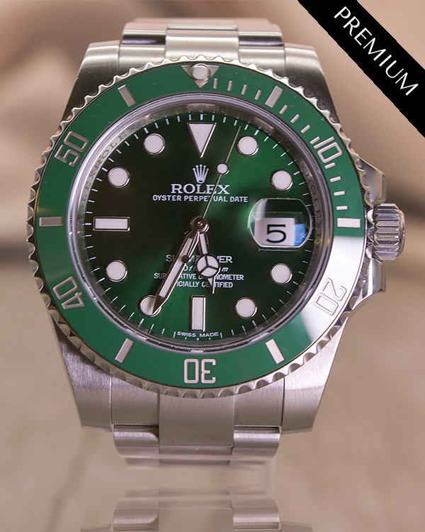 2014 Rolex Submariner Date "Hulk" 40MM Green Dial Oyster Bracelet (116610LV)