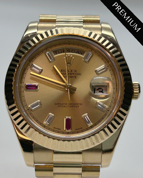 Rolex Day-Date II 41MM Champagne Dial President Bracelet (218238)