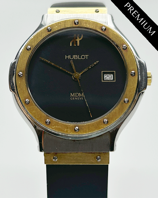 No Reserve - Hublot Classic MDM 32MM Black Dial Rubber Strap (1401.100.2)