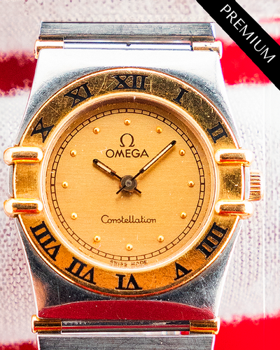 No Reserve - Omega Constellation 23MM Quartz Champagne Dial Two-Tone Bracelet (795.1080.1)