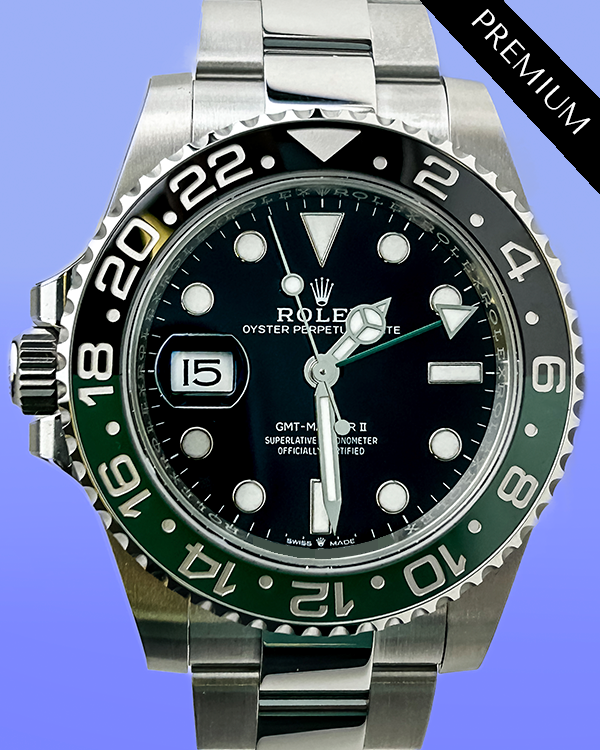 2024 Rolex GMT-Master II "Sprite" 40MM Black Dial Oyster Bracelet (126720VTNR)