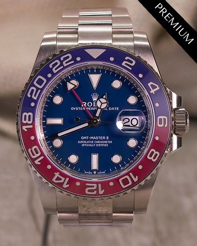 2022 Rolex GMT-Master II "Pepsi" 40MM White Gold Blue Dial (126719BLRO)