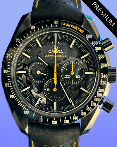 2020 Omega Speedmaster Dark Side Of The Moon Chronograph "Apollo 8" 44.25MM Black Dial Leather Strap (311.92.44.30.01.001)