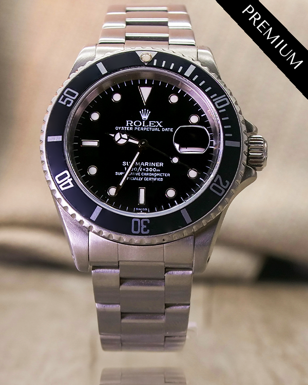 Rolex Submariner Date 40MM Black Dial Oyster Bracelet (16610)