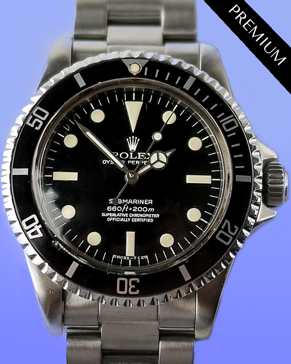 1961 (6.9 Serial) Rolex Submariner No-Date 40MM Black Dial Oyster Bracelet (5512)