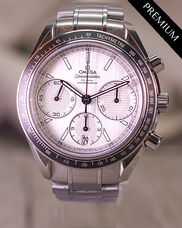 No Reserve - Omega Speedmaster Racing 40MM Silver Dial Steel Bracelet (326.30.40.50.02.001)