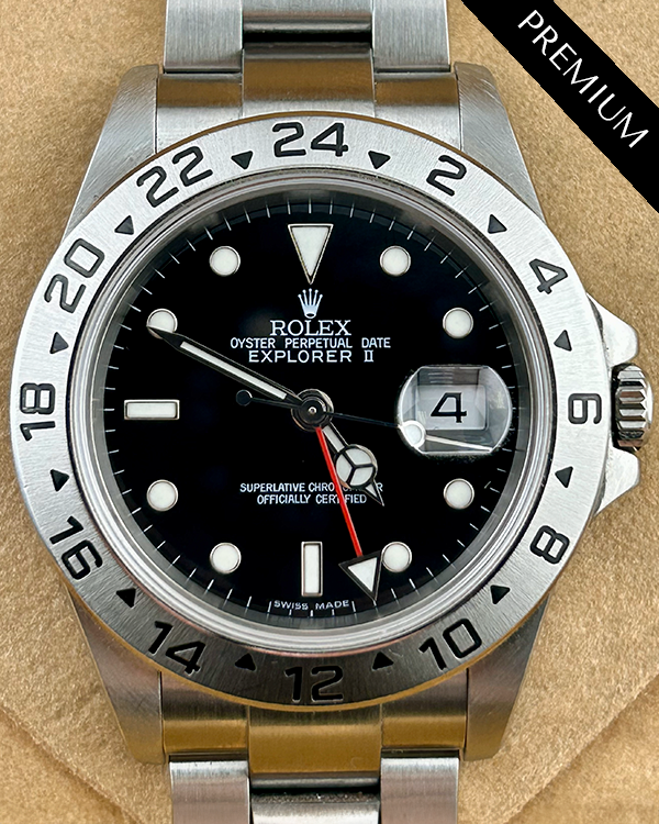 Rolex Explorer II 40MM Black Dial Oyster Bracelet (16570)