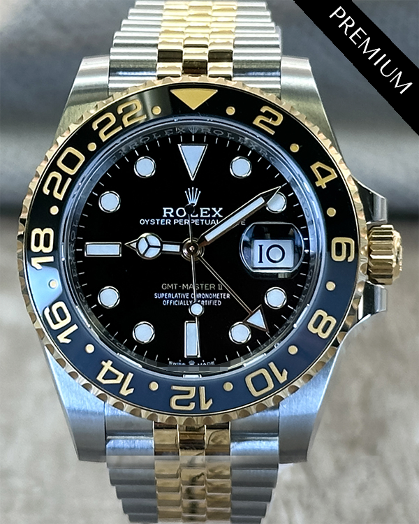 2024 Rolex GMT-Master II 40MM Black Dial Two-Tone Jubilee Bracelet (126713GRNR)