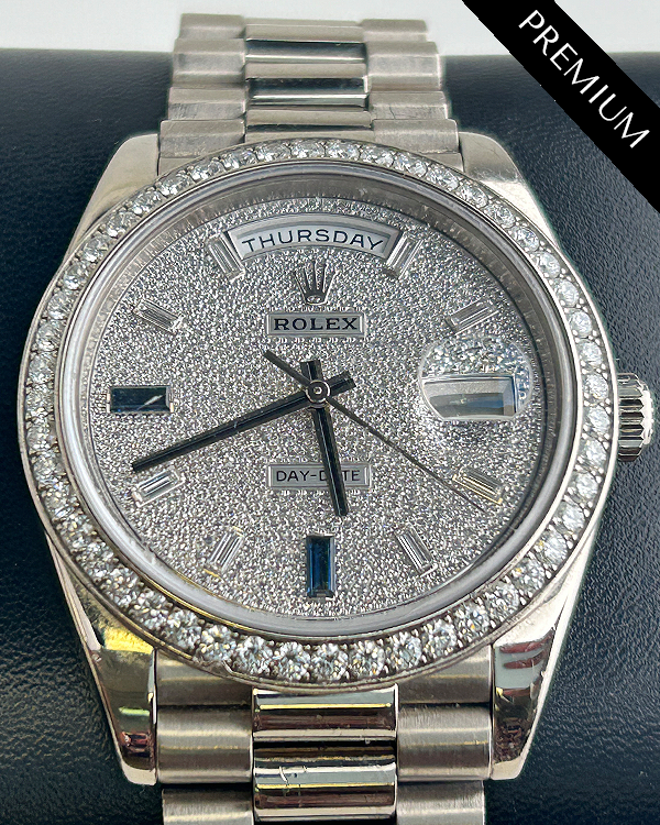 2020 Rolex Day-Date 40MM Diamond Pave Dial President Bracelet (228349RBR)