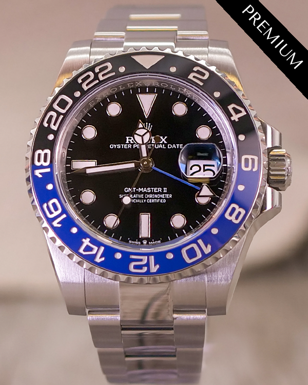 2023 Rolex GMT-Master II "Batman" 40MM Black Dial Oyster Bracelet (126710BLNR)