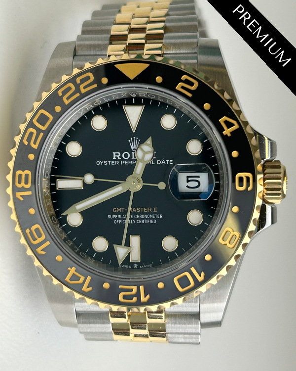 2024 Rolex GMT-Master II 40MM Black Dial Two-Tone Jubilee Bracelet (126713GRNR)