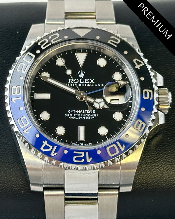 2023 Rolex GMT-Master II "Batman" 40MM Black Dial Oyster Bracelet (126710BLNR)