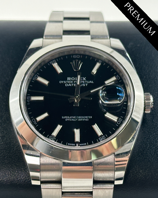 2019 Rolex Datejust 41MM Black Dial Oyster Bracelet (126300)