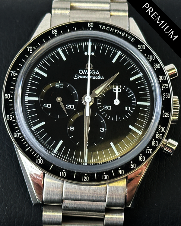 Omega Speedmaster Professional Moonwatch "The First Omega in the Space" 39.7MM Black Dial Aftermarket Steel Bracelet (311.32.40.30.01.001)