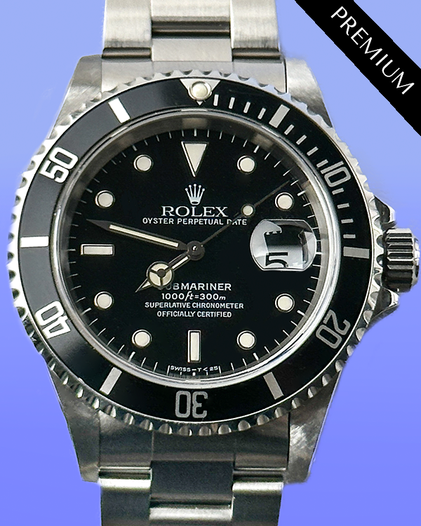 1998 (U Serial) Rolex Submariner Date 40MM Black Dial Oyster Bracelet (16610)