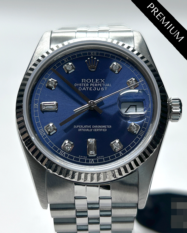 Rolex Datejust 36MM Aftermarket Blue Dial Jubilee Bracelet (16014)