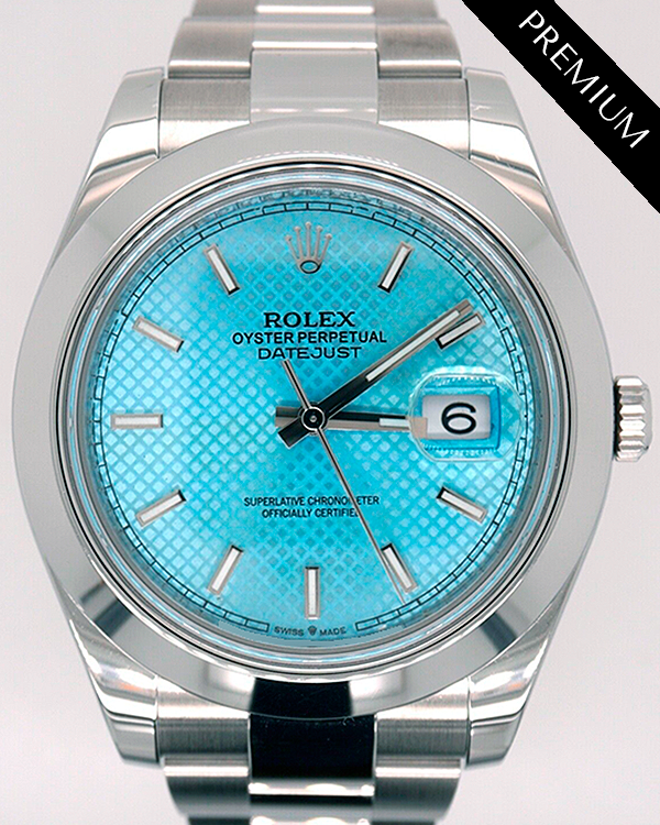 2018 Rolex Datejust 41MM Aftermarket Ice Blue Dial Oyster Bracelet (126300)