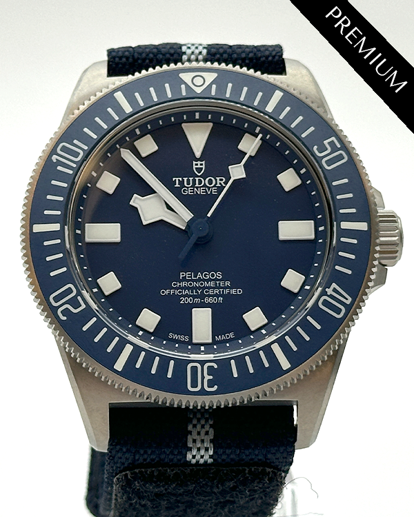 No Reserve - 2023 Tudor Pelagos FXD 42MM Blue Dial Textile Strap (25707B/23)