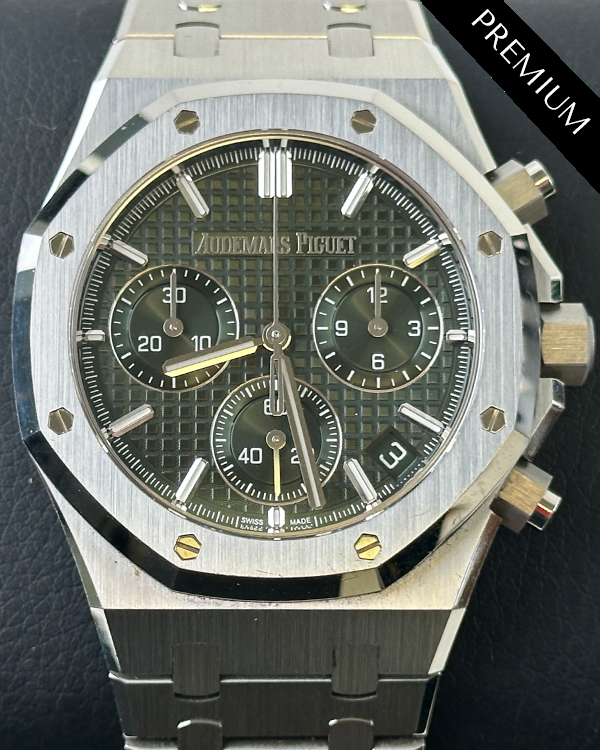 2022 Audemars Piguet Royal Oak Selfwinding Chronograph “50th Anniversary” 41MM Green Dial Steel Bracelet (26240ST.OO.1320ST.04)