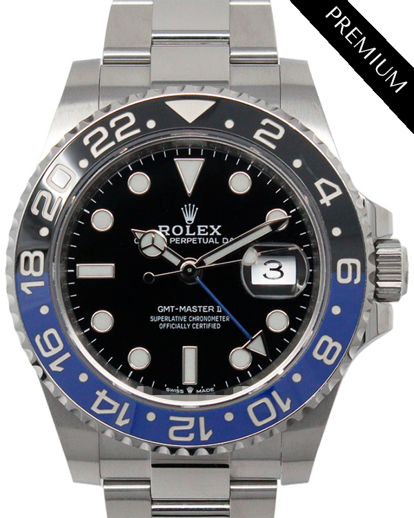 2022 Rolex GMT-Master II "Batman" 40MM Black Dial Oyster Bracelet (126710BLNR)