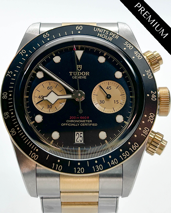 2021 Tudor Black Bay Chrono 41MM Black Dial Two-Tone Bracelet (79363N)