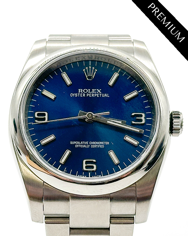 2015 Rolex Oyster Perpetual 36MM Steel Blue Dial (116000)