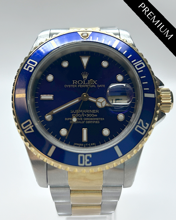 Rolex Submariner Date "Bluesy" 40MM Blue Dial Two-Tone Bracelet (16613)