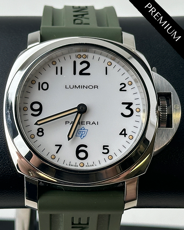 2020 Panerai Luminor Base Logo 44MM White Dial Rubber Strap (PAM00630)