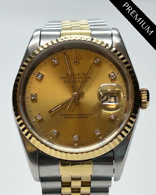 1991 (X Serial) Rolex Datejust 36MM Champagne Dial Two-Tone Jubilee Bracelet (16233G)