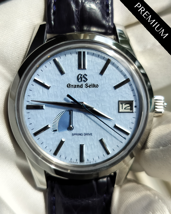 2024 Grand Seiko Elegance Collection 40.2MM "Snowflake" Blue Dial Leather Strap (SBGA407G)