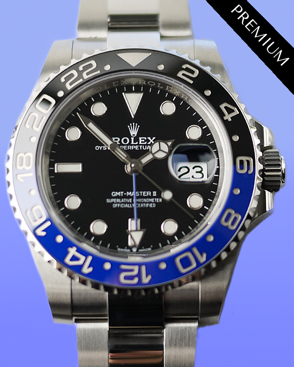 2022 Rolex GMT-Master II "Batman" 40MM Black Dial Oyster Bracelet (126710BLNR)