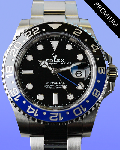 2024 Rolex GMT-Master II "Batman" 40MM Black Dial Oyster Bracelet (126710BLNR)